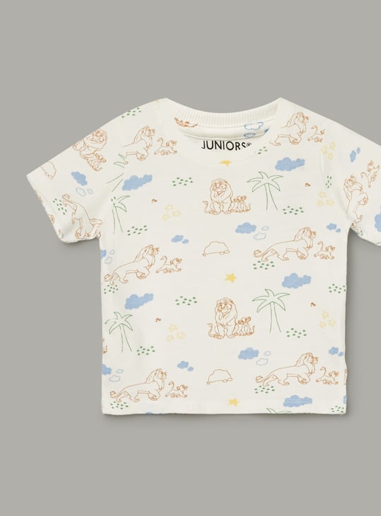JUNIORS Boys The Lion King Print Dungarees with T-shirt