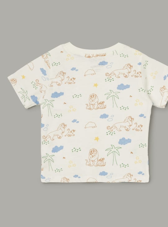 JUNIORS Boys The Lion King Print Dungarees with T-shirt