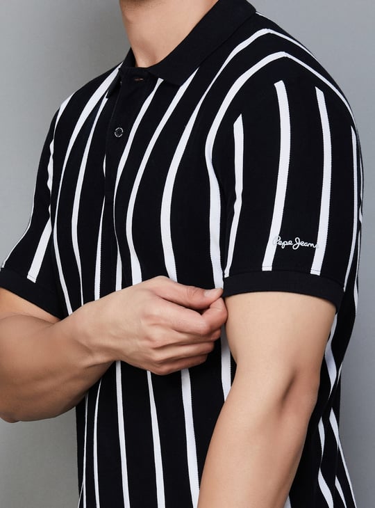 PEPE JEANS Striped Polo T-shirt