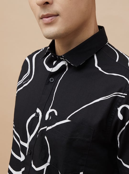 CODE Printed Regular Fit Shirt
