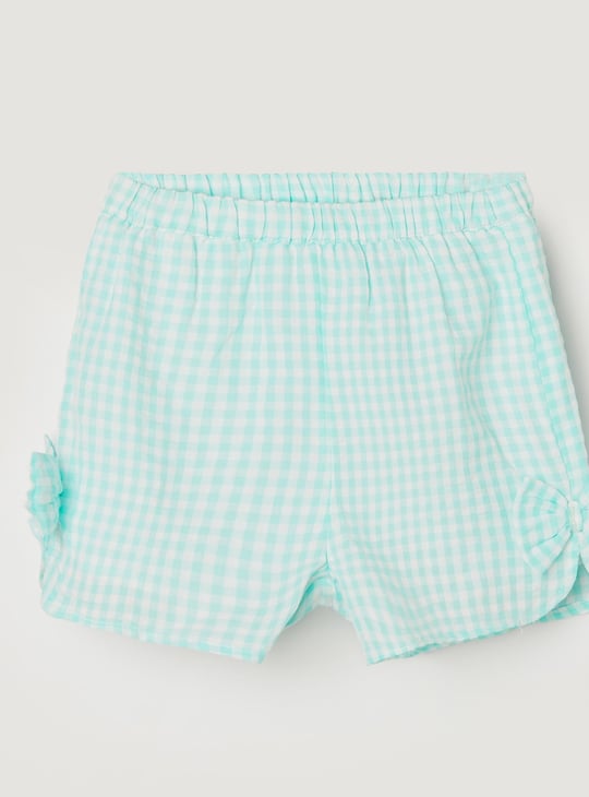 JUNIORS Girls Checked Elasticated Shorts