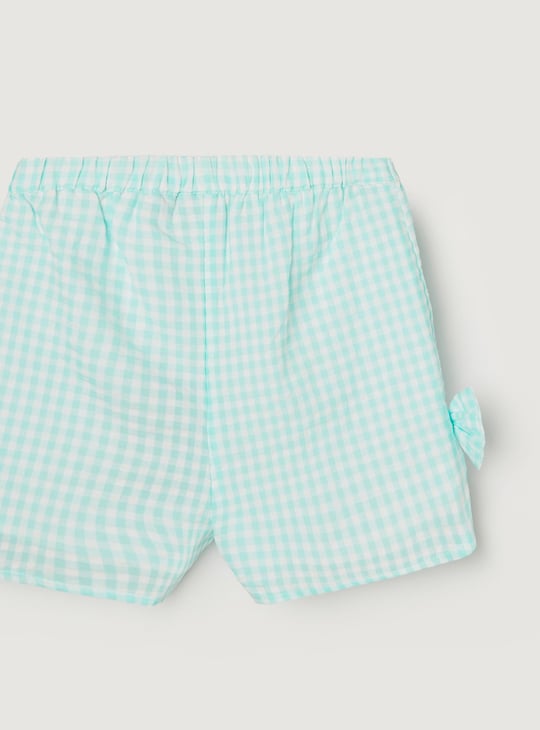JUNIORS Girls Checked Elasticated Shorts