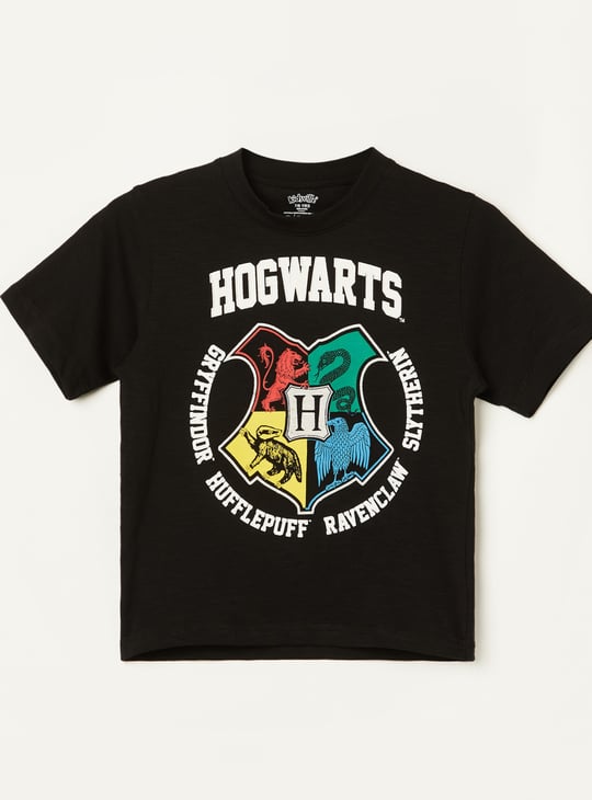 KIDSVILLE Boys Hogwarts Print T-shirt
