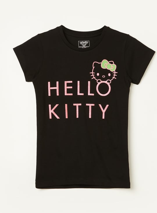 KIDSVILLE Girls Hello Kitty Print T-shirt