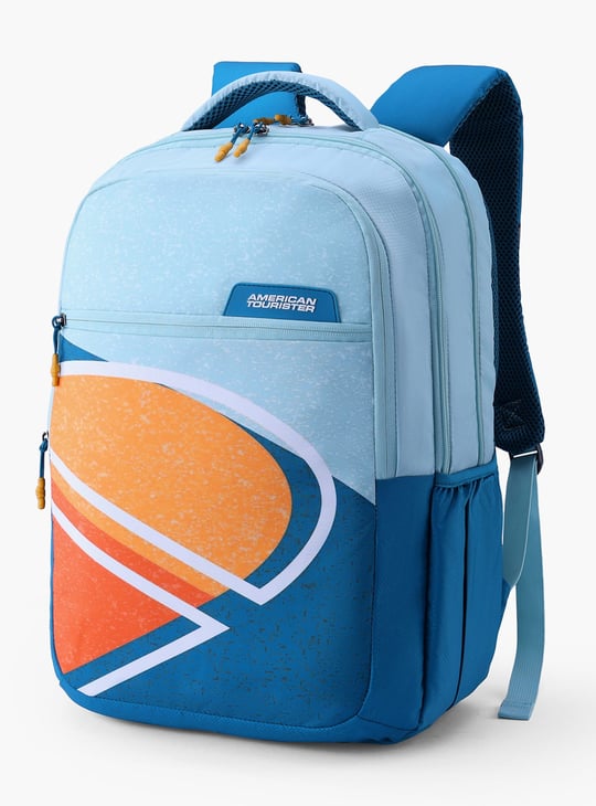 AMERICAN TOURISTER Quad 4.0 Printed Backpack | Blue