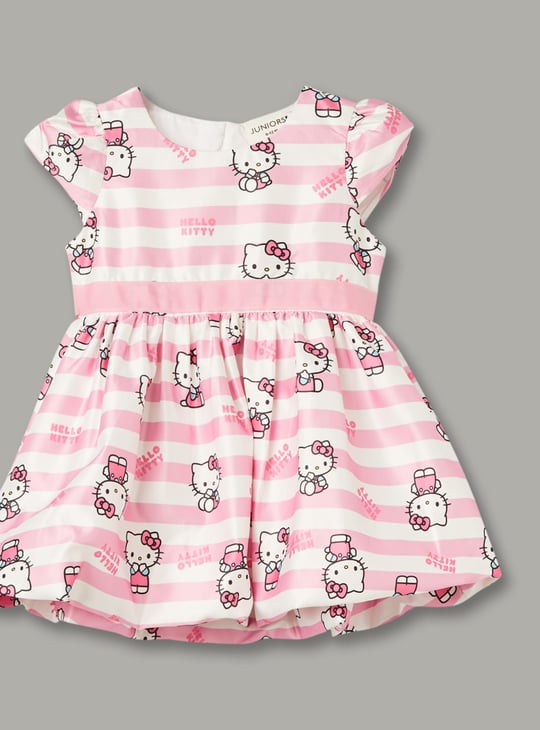 JUNIORS Girls Hello Kitty Print A-line Dress