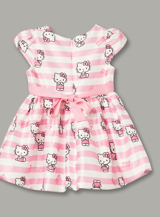 JUNIORS Girls Hello Kitty Print A-line Dress
