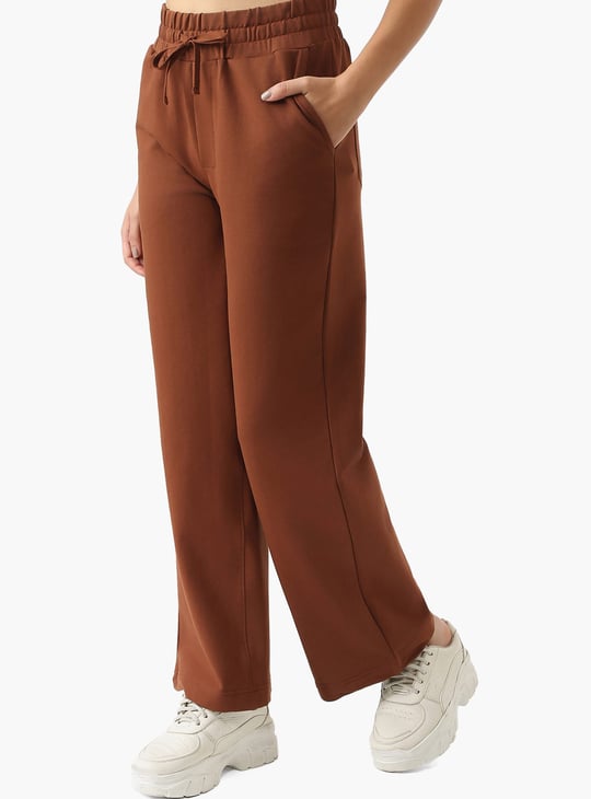 KRAUS Solid Straight Fit Trousers