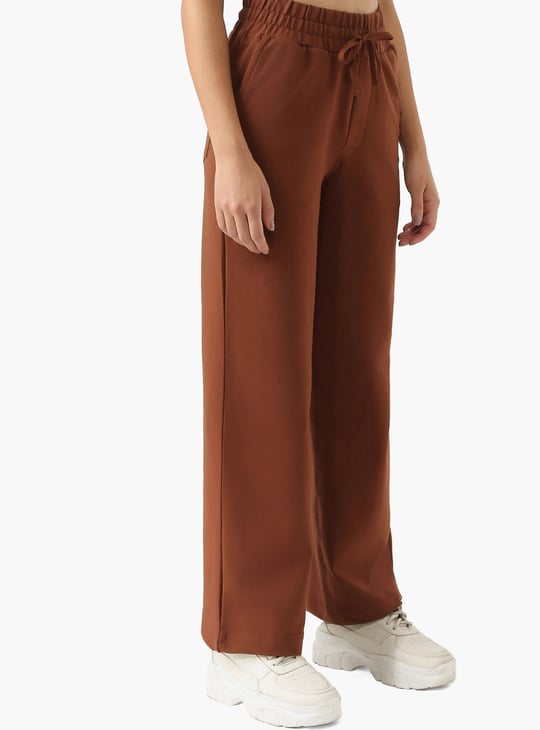 KRAUS Solid Straight Fit Trousers