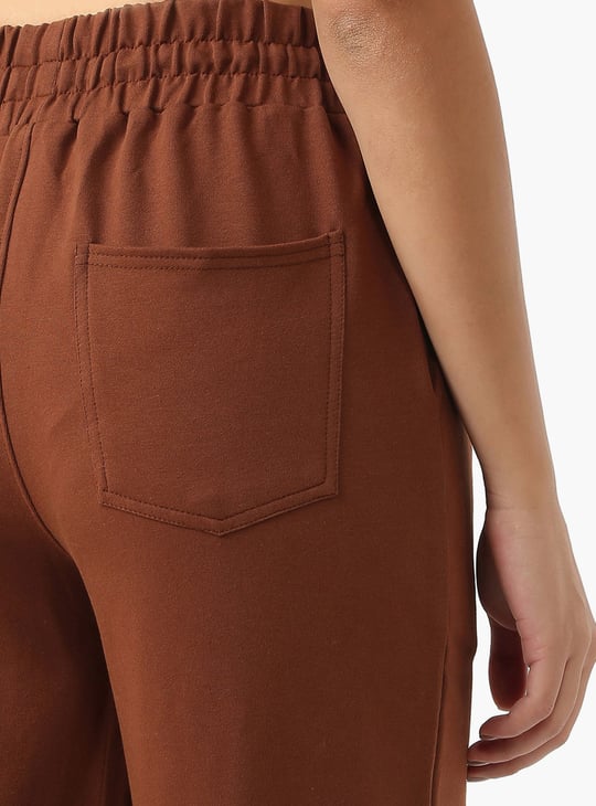 KRAUS Solid Straight Fit Trousers