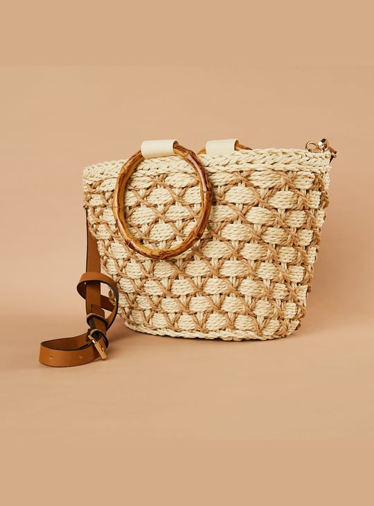 GINGER Woven Handbag