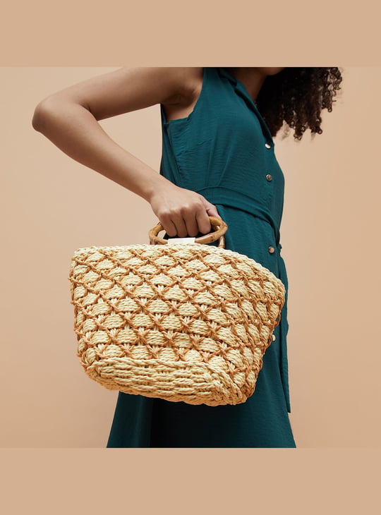 GINGER Woven Handbag