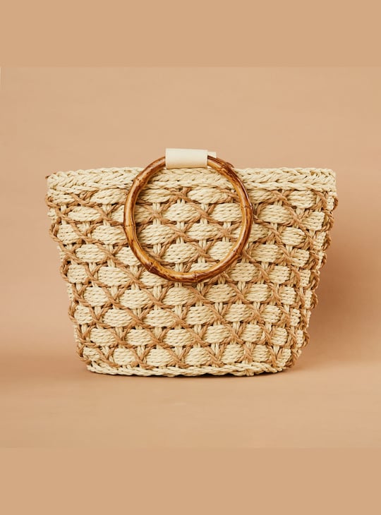 GINGER Woven Handbag