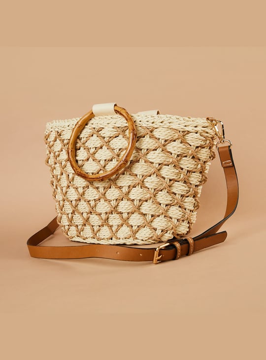 GINGER Woven Handbag