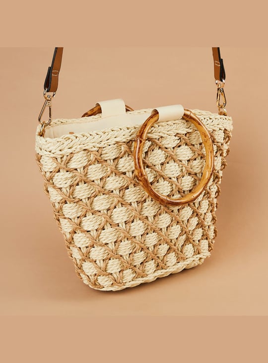 GINGER Woven Handbag