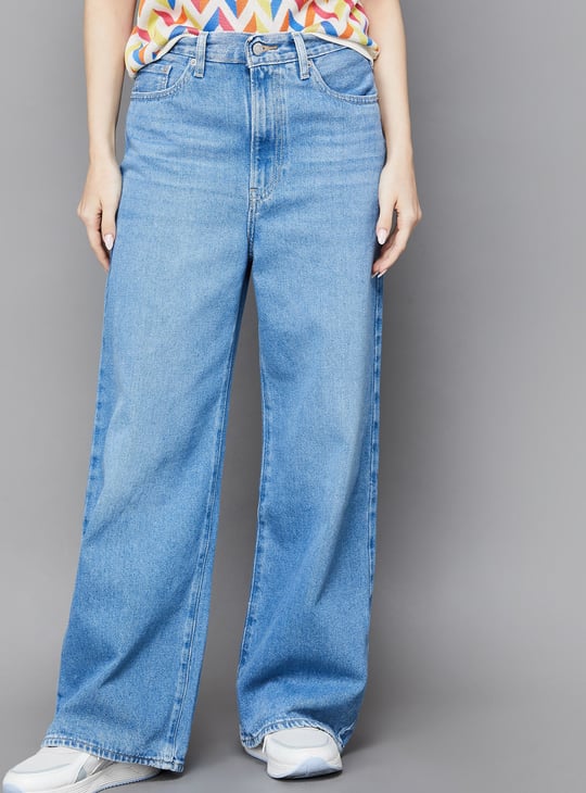 LEVI'S Washed Straight Fit Jeans
