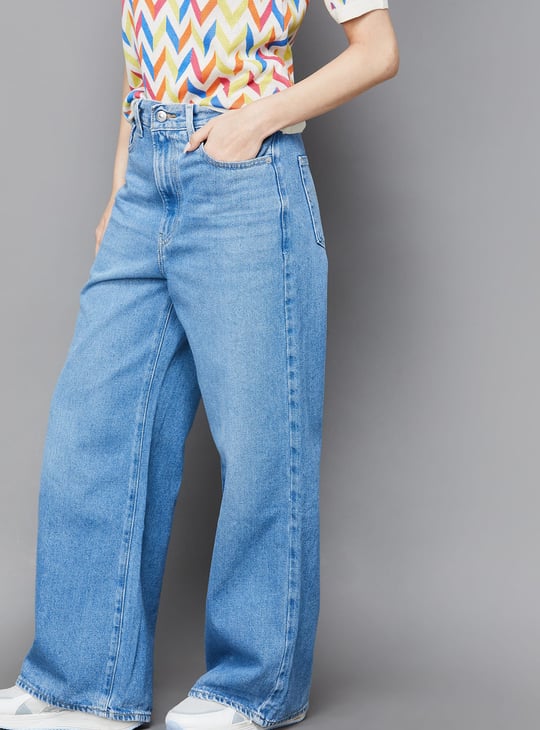 LEVI'S Washed Straight Fit Jeans