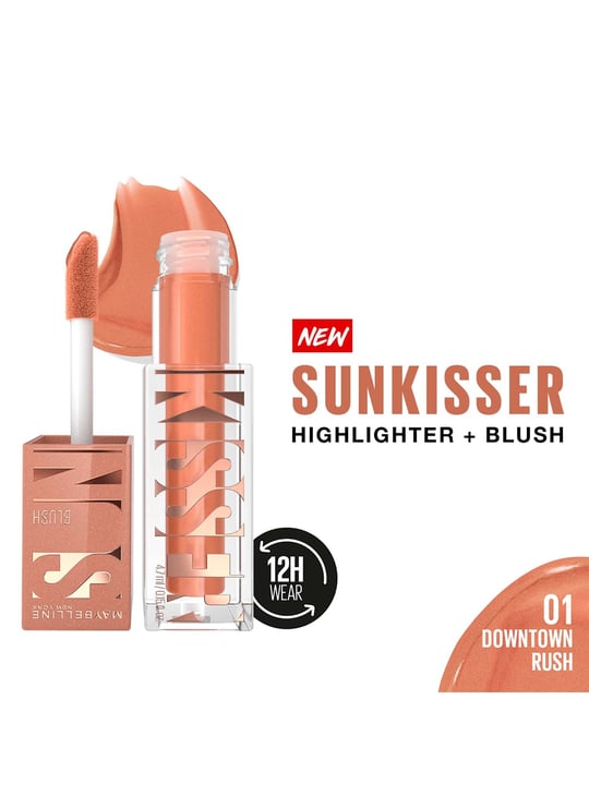 MAYBELLINE NEW York Sunkisser Highlighter + Blush - Downtown Rush - 4.7g