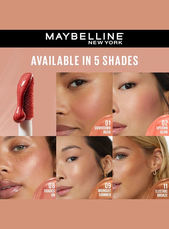 MAYBELLINE NEW York Sunkisser Highlighter + Blush - Downtown Rush - 4.7g