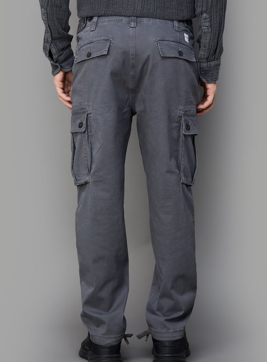 AMERICAN EAGLE Solid Regular Fit Cargos