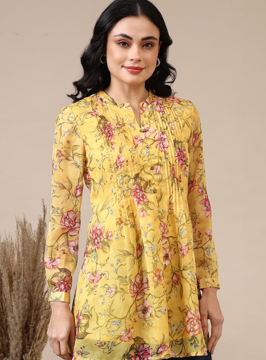AURELIA Floral Print A-line Kurti