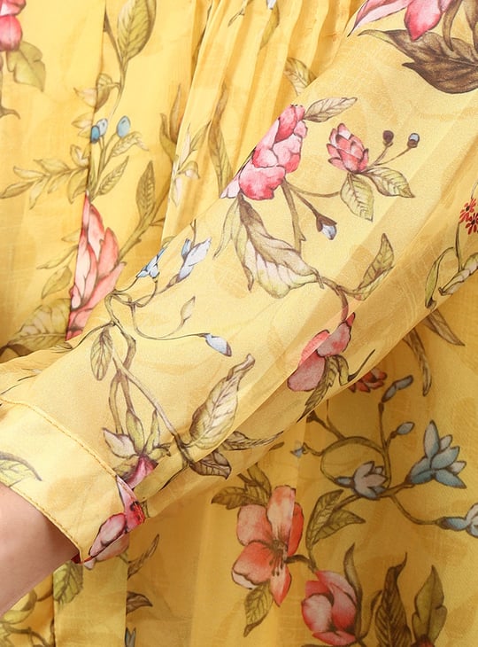 AURELIA Floral Print A-line Kurti