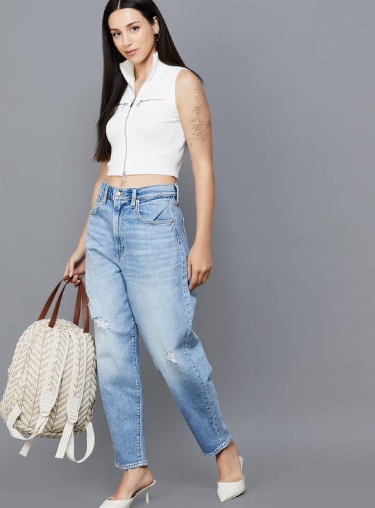 LEVI'S Distressed Loose Tapered Jeans