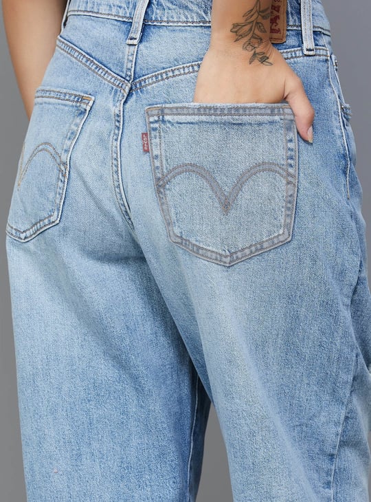 LEVI'S Distressed Loose Tapered Jeans