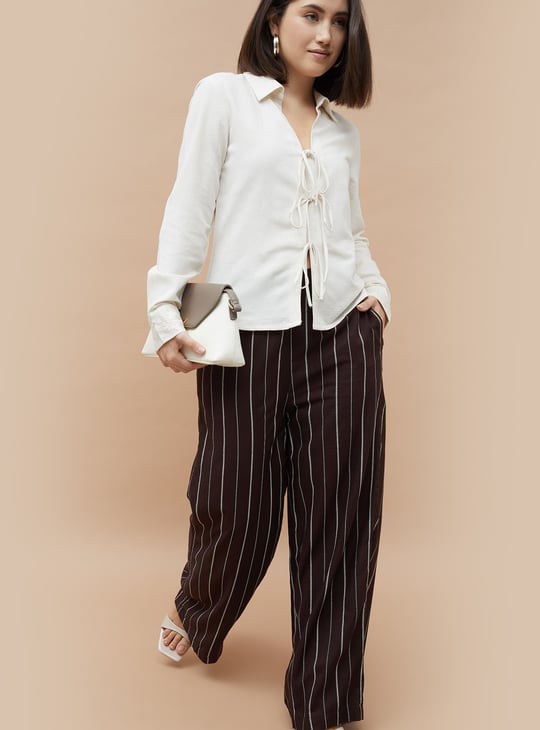 CODE Solid Tie-Up Front Top