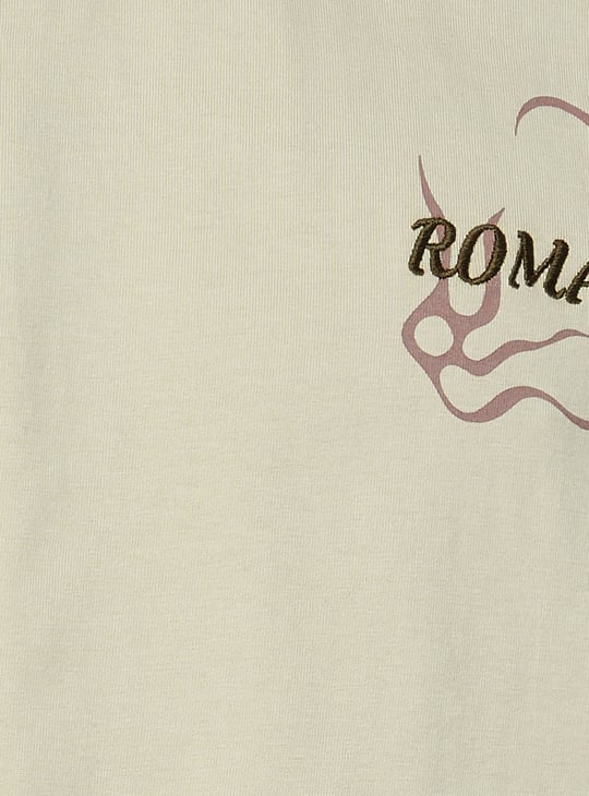 FLYING MACHINE Back Graphic Print Oversized T-shirt