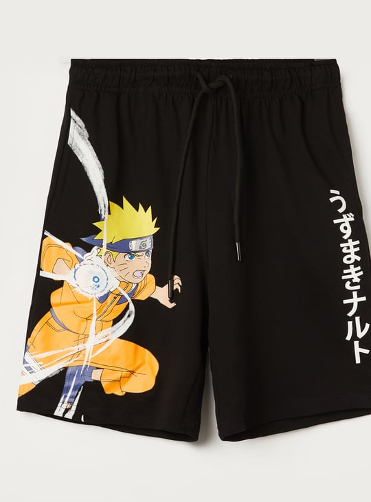 KIDSVILLE Boys Naruto Print Shorts
