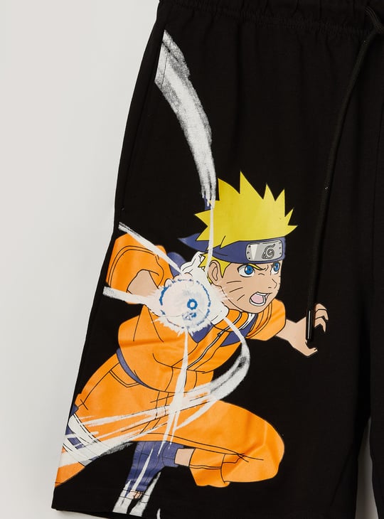KIDSVILLE Boys Naruto Print Shorts
