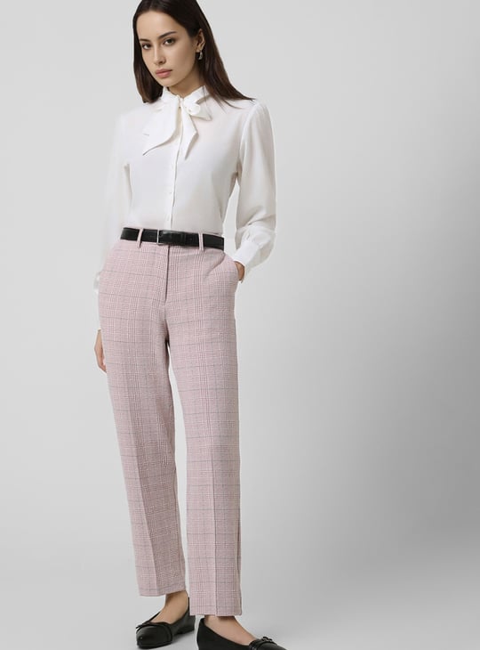 VAN HEUSEN Checked Trousers