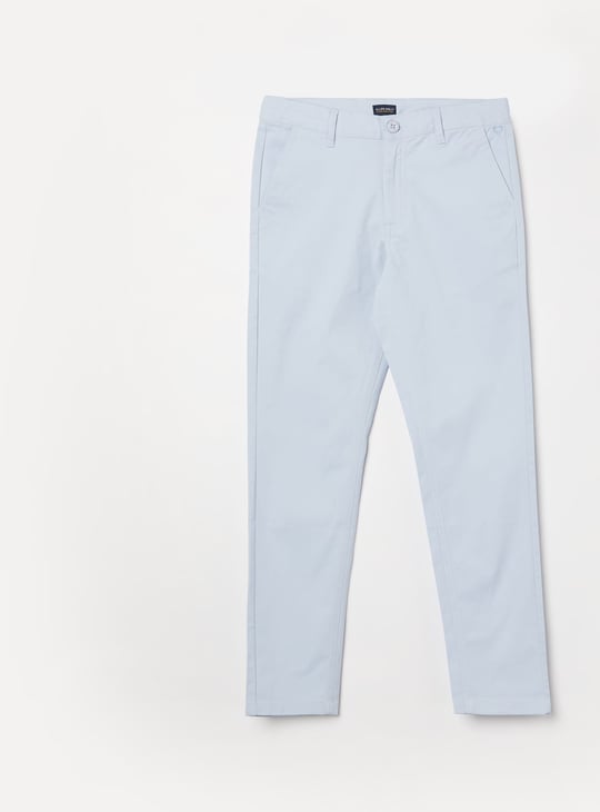 ALLEN SOLLY Boys Solid Slim Fit Trousers