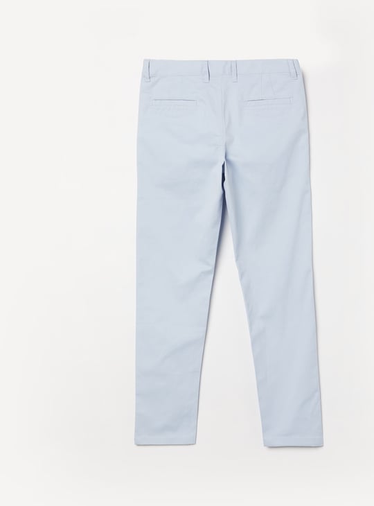 ALLEN SOLLY Boys Solid Slim Fit Trousers