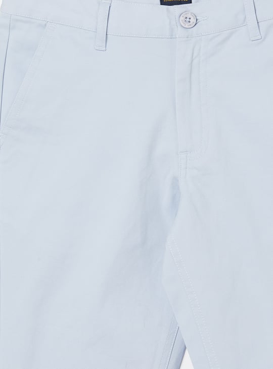 ALLEN SOLLY Boys Solid Slim Fit Trousers