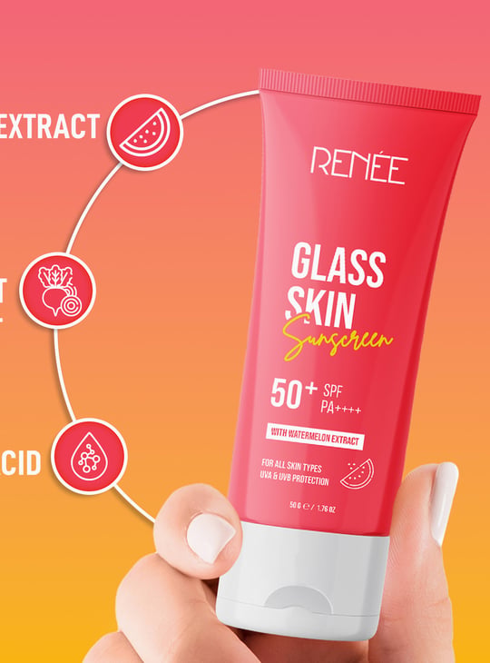 RENEE Glass Skin 50+ SPF Sunscreen - 50g