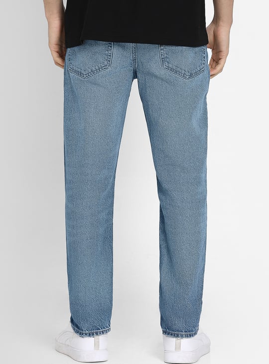 AMERICAN EAGLE Washed EasyFlex Slim Straight Fit Jeans