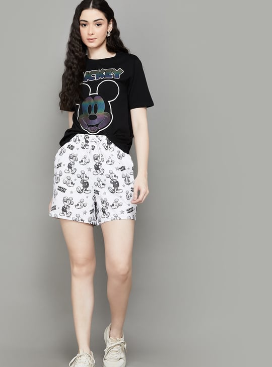 FREE AUTHORITY Mickey Mouse Print Shorts