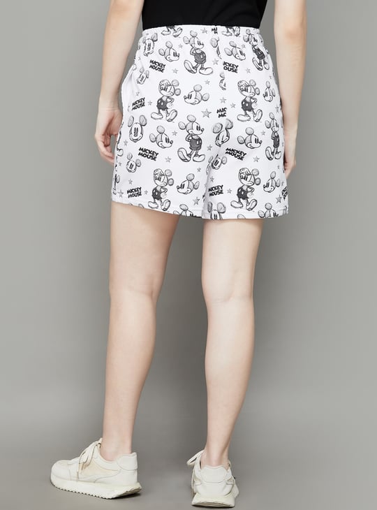 FREE AUTHORITY Mickey Mouse Print Shorts