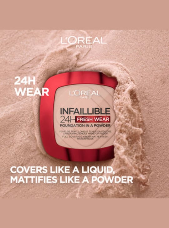 L'OREAL PARIS Infallible 24H Fresh Wear Powder Foundation - 260 Golden Sun - 9g