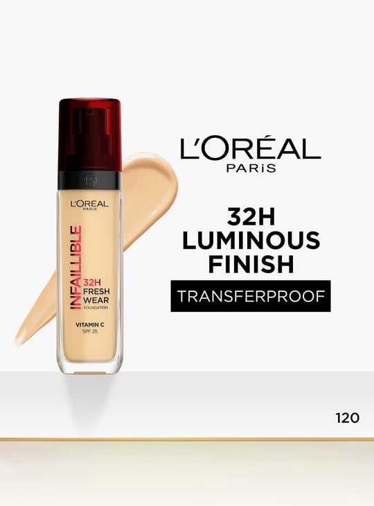 L'OREAL PARIS Infallible 32H Fresh Wear Luminous Foundation - 120 - 30ml