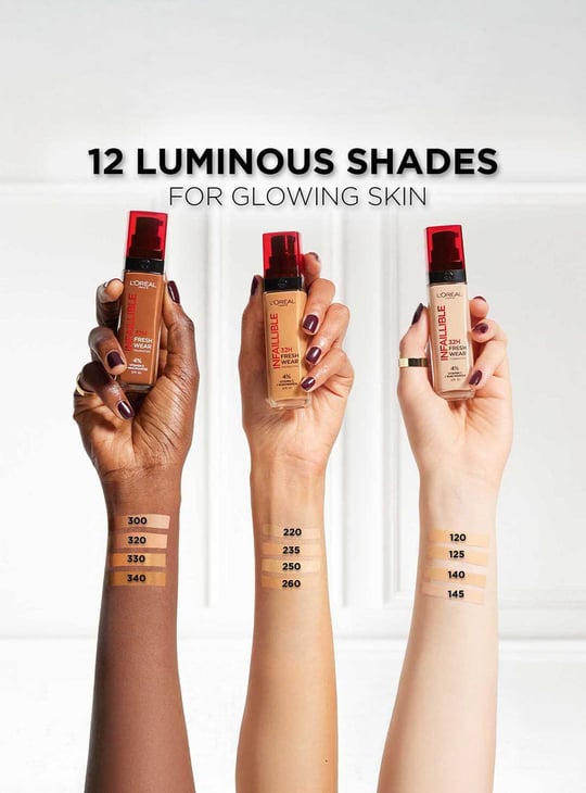 L'OREAL PARIS Infallible 32H Fresh Wear Luminous Foundation - 340 - 30ml