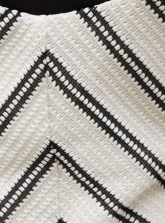 CODE Chevron Crochet A-line Dress