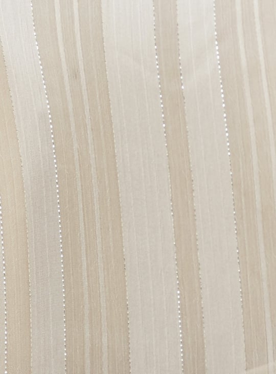 CODE Metallic Striped Shirt with Camisole