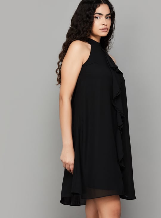 AND Ruffled Halter Neck Mini Dress