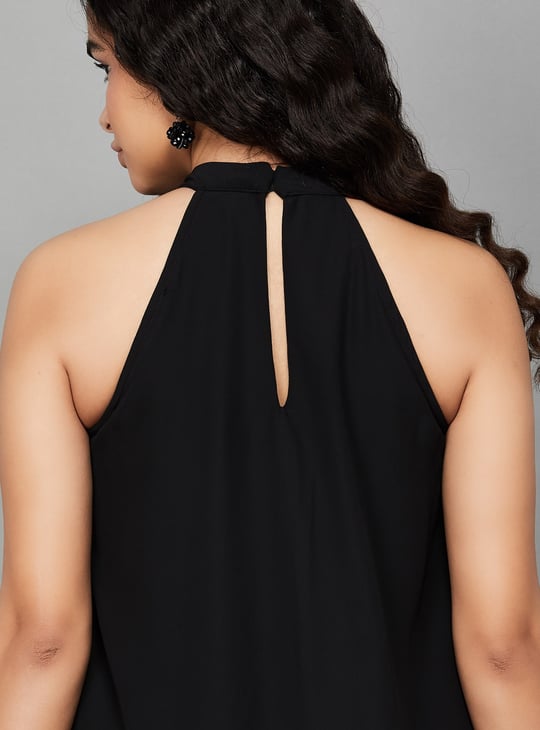 AND Ruffled Halter Neck Mini Dress