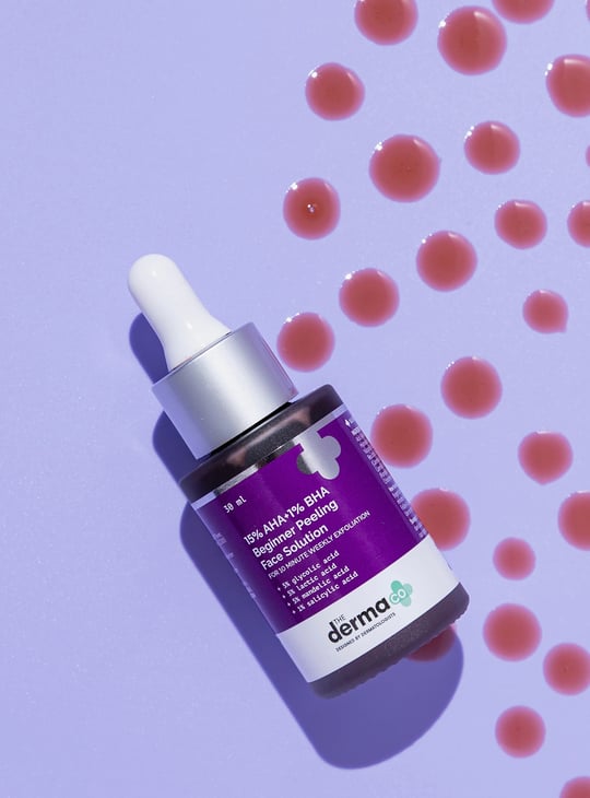 THE DERMA CO 15 Percent AHA And1 Percent BHA Beginner Face Peeling Solution - 30ml