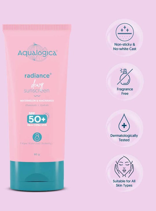 AQUALOGICA Radiance and Dewy Sunscreen - 80g