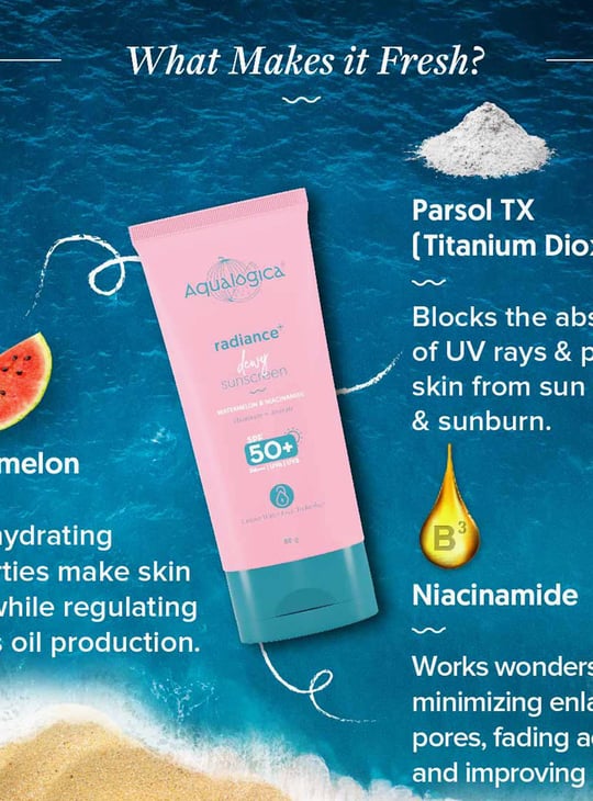 AQUALOGICA Radiance and Dewy Sunscreen - 80g